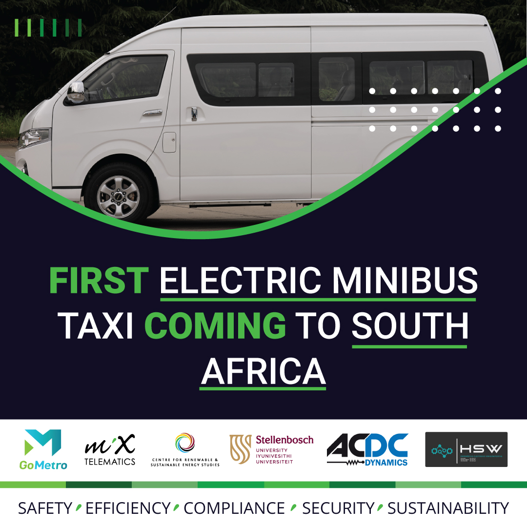 First electric minibus taxi coming to South Africa - project team aims to accelerate green mobility adoption